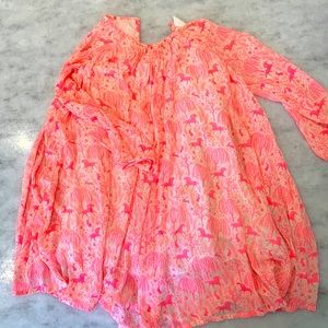 Gap Girls Sarah Jessica Parker unicorn print silky swing dress size 5